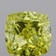 1.54 Ct. Fancy Intense  Yellow Cushion Lab Grown Diamond