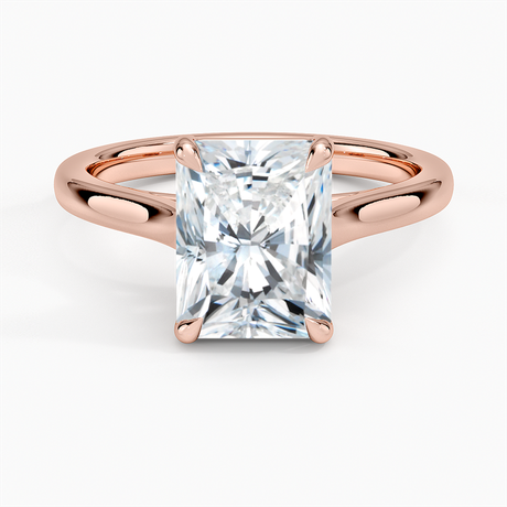 14K Rose Gold 2mm Provence Solitaire Ring
