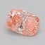 0.97 Ct. Fancy Vivid  Pink Cushion Lab Grown Diamond