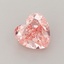 1.41 Ct. Fancy Vivid Pink Heart Lab Grown Diamond