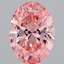 2.06 Ct. Fancy Vivid Pink Oval Lab Grown Diamond