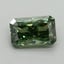 0.78 Ct. Fancy Vivid Pacific Green Radiant Lab Grown Diamond