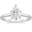 Platinum Esme 1.8mm Ring, smalltop view