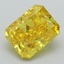 2.64 Ct. Fancy Vivid Yellow Radiant Lab Grown Diamond