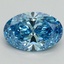 2.01 Ct. Fancy Vivid Blue Oval Lab Grown Diamond