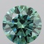 2.02 Ct. Fancy Vivid Green Round Lab Grown Diamond