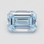 0.91 Ct. Fancy Intense Blue Emerald Lab Grown Diamond