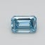 0.32 Ct. Fancy Vivid  Blue Emerald Lab Grown Diamond