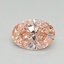 0.50 Ct. Fancy Vivid Pink Oval Lab Grown Diamond