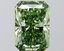 4.01 Ct. Fancy Vivid Green Radiant Lab Grown Diamond