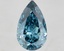8.00 Ct. Fancy Vivid Blue Pear Lab Grown Diamond