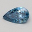 0.62 Ct. Fancy Vivid Blue Pear Lab Grown Diamond
