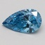 1.08 Ct. Fancy Vivid Blue Pear Lab Grown Diamond