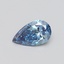 0.56 Ct. Fancy Vivid Blue Pear Lab Grown Diamond