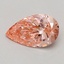 0.53 Ct. Fancy Vivid Pink Pear Lab Grown Diamond