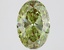 2.01 Ct. Fancy Vivid Green Oval Lab Grown Diamond
