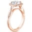 14K Rose Gold Petite Twisted Vine Halo Diamond Ring (1/4 ct. tw.), smallside view