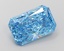 7.09 Ct. Fancy Vivid Blue Radiant Lab Grown Diamond