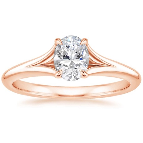 14K Rose Gold Reverie Ring with Flair Diamond Ring (1/6 ct. tw.)
