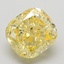 1.87 Ct. Fancy Yellow Cushion Lab Grown Diamond