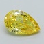 1.20 Ct. Fancy Vivid Yellow Pear Lab Grown Diamond