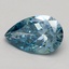 2.00 Ct. Fancy Vivid Blue Pear Lab Grown Diamond