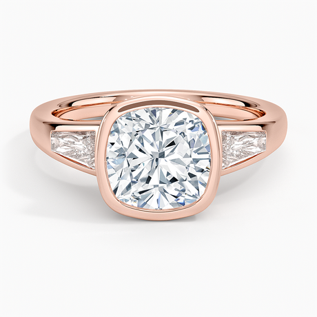 14K Rose Gold Hayes Three Stone Baguette Diamond Ring (1/2 ct. tw.)