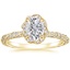 18K Yellow Gold Nova Halo Diamond Ring (1/2 ct. tw.), smalltop view