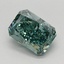 1.24 Ct. Fancy Vivid Green Radiant Lab Grown Diamond