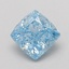 1.08 Ct. Fancy Vivid Blue Cushion Lab Grown Diamond