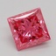 1.09 Ct. Fancy Vivid Pink Princess Lab Grown Diamond