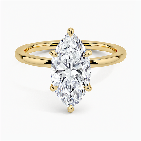 Secret Halo Six-Prong Diamond Ring