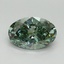 1.57 Ct. Fancy Vivid Green Oval Lab Grown Diamond