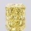 4.13 Ct. Fancy Vivid  Yellow Radiant Lab Grown Diamond