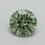 0.70 Ct. Fancy Vivid Green Round Lab Grown Diamond