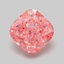1.03 Ct. Fancy Vivid Pink Cushion Lab Grown Diamond