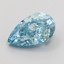 1.15 Ct. Fancy Vivid  Blue Pear Lab Grown Diamond