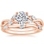 14K Rose Gold Willow Bridal Set (1/4 ct. tw.)