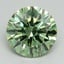 3.11 Ct. Fancy Vivid Green Round Lab Grown Diamond