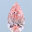 1.98 Ct. Fancy Vivid Pink Pear Lab Grown Diamond