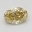 0.94 Ct. Fancy Intense Yellow Oval Lab Grown Diamond
