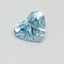 1.02 Ct. Fancy Vivid Blue Heart Lab Grown Diamond