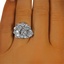 The Melandra Ring, smalltop view on a hand