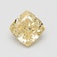 0.73 Ct. Fancy Intense Yellow Cushion Lab Grown Diamond