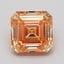 2.07 Ct. Fancy Intense Pink Yellow Asscher Lab Grown Diamond