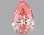 0.50 Ct. Fancy Vivid Pink Pear Lab Grown Diamond