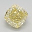 1.54 Ct. Fancy Intense Yellow Cushion Lab Grown Diamond