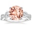 18K White Gold Luxe Willow Three Stone Diamond Ring (1/2 ct. tw.), smalltop view