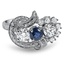 Retro Sapphire Cocktail Ring