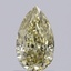 0.74 Ct. Fancy Yellow Pear Lab Grown Diamond